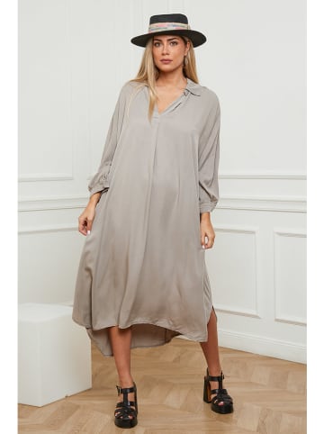 Plus Size Company Kleid "Jacob" in Taupe