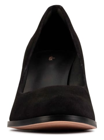 Clarks Skórzane czółenka w kolorze czarnym