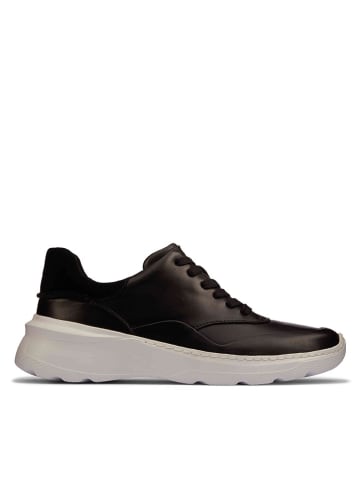 Clarks Leder-Sneakers "Sprint Lite Lace" in Schwarz