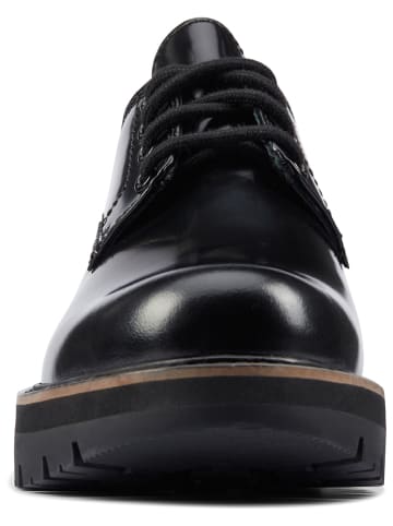 Clarks Leder-Schnürschuhe ''Orianna Derby'' in Schwarz