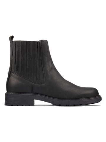 Clarks Skórzane sztyblety w kolorze czarnym