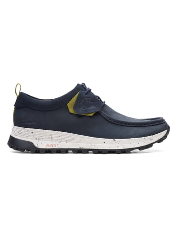 Clarks Leren sneakers donkerblauw