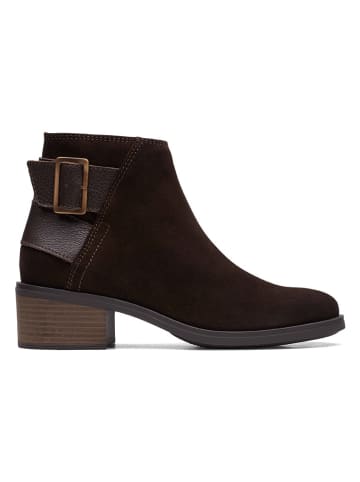 Clarks Leder-Stiefeletten in Braun