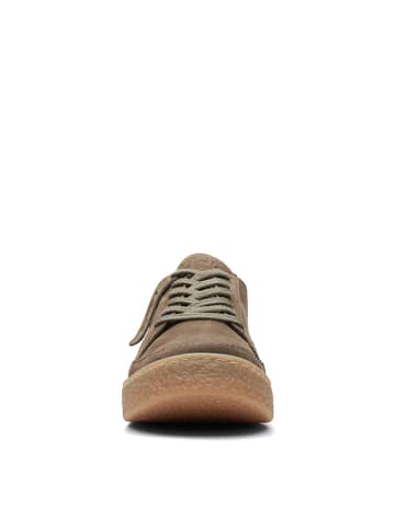 Clarks Skórzane sneakersy "Barleigh Lace" w kolorze khaki