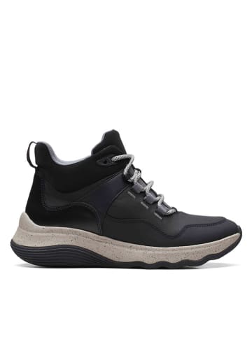 Clarks Skórzane botki w kolorze czarnym