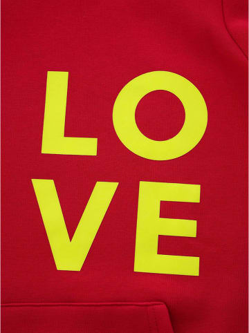 Zwillingsherz Bluza "LOVE" w kolorze czerwonym