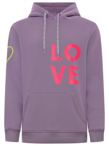 Zwillingsherz Bluza "LOVE" w kolorze fioletowym