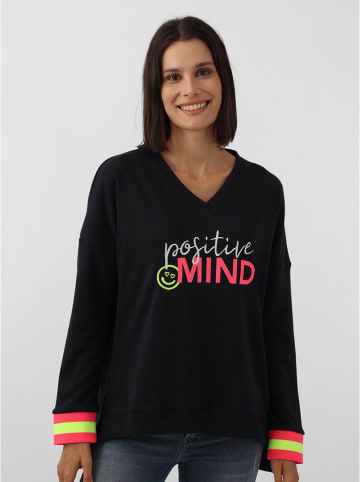 Zwillingsherz Sweatshirt "Talisa" in Schwarz