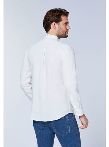 Polo Sylt Leinen-Hemd in Weiß