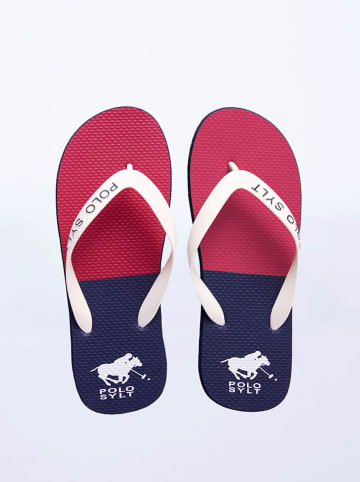 Polo Sylt Teenslippers rood/donkerblauw