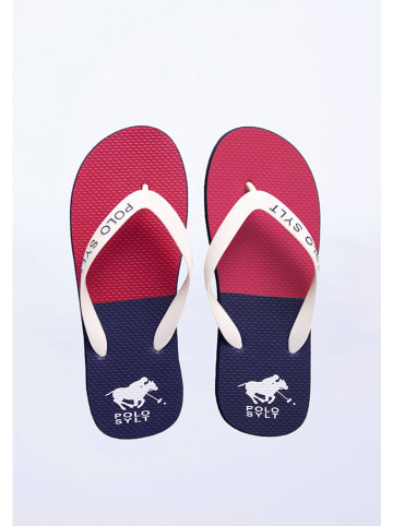 Polo Sylt Teenslippers rood/donkerblauw
