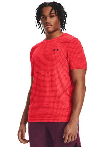 Under Armour Trainingsshirt "Seamless Grid" rood