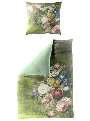 Bierbaum Satin-Bettwäsche-Set in Grün