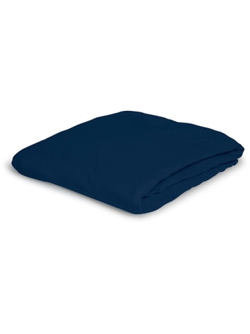 Bierbaum Jersey-Spannbettlaken in Blau