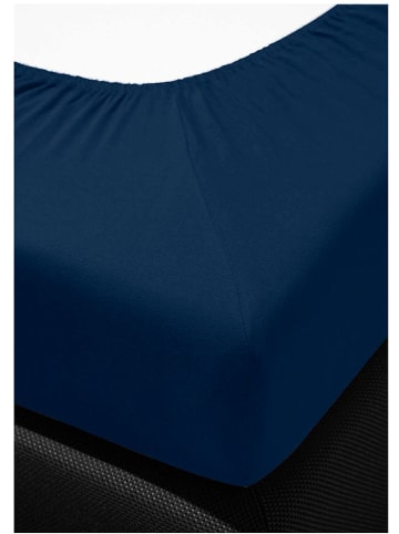 Bierbaum Jersey-Spannbettlaken in Blau