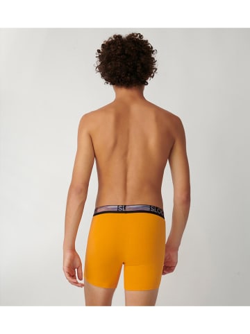 Sloggi 2-delige set: boxershorts zwart/oranje