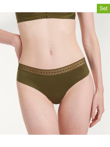 Sloggi Figi (2 pary) w kolorze khaki