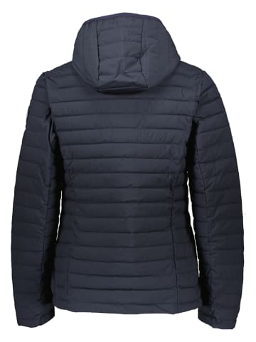 Killtec Doorgestikte jas donkerblauw