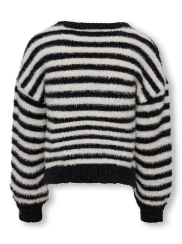 KIDS ONLY Trui "Piumo" zwart/wit