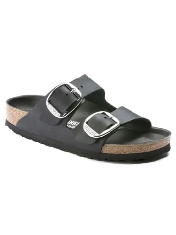 Birkenstock Leder-Pantoletten "Arizona" in Schwarz