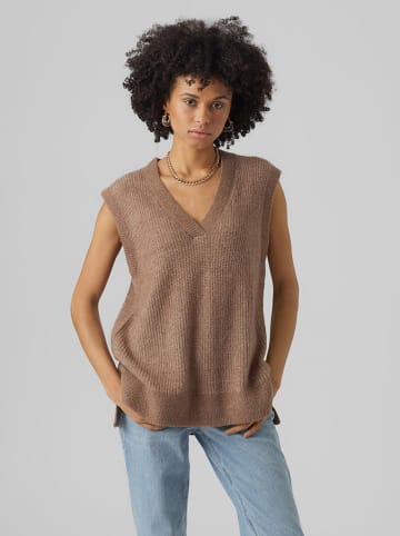 Vero Moda Pullunder in Hellbraun