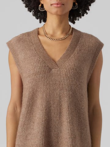 Vero Moda Pullunder in Hellbraun