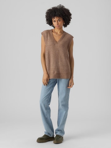 Vero Moda Pullunder in Hellbraun