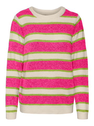 Vero Moda Pullover in Pink/ Creme