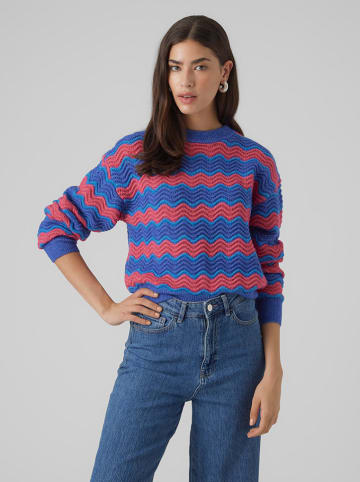 Vero Moda Sweter w kolorze niebiesko-różowym