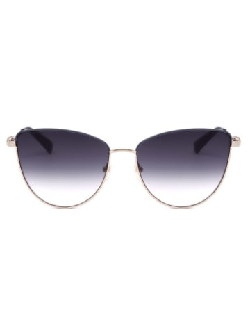 Longchamp Damen-Sonnenbrille in Gold/ Schwarz