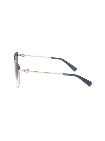Longchamp Damen-Sonnenbrille in Gold/ Schwarz
