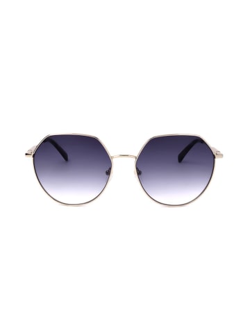 Longchamp Damen-Sonnenbrille in Gold/ Dunkelblau