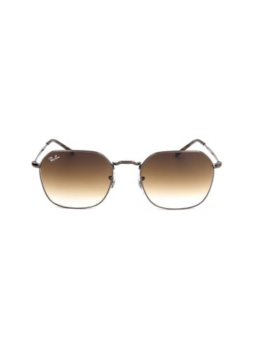 Ray Ban Okulary przeciwsłoneczne unisex w kolorze srebrno-brązowym