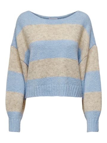 ONLY Sweter w kolorze błękitno-beżowym