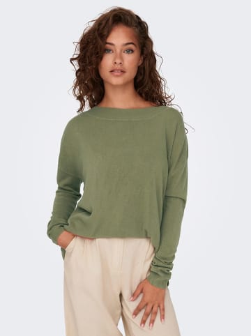 ONLY Sweter w kolorze oliwkowym