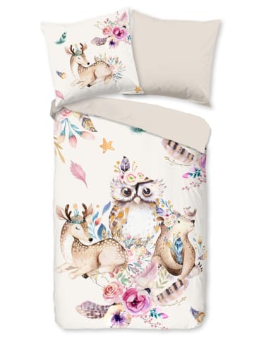 Pure Mikrofaser-Bettwäsche-Set "Meandra" in Beige