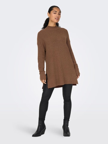 ONLY Sweter w kolorze brązowym