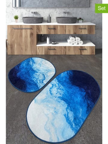 Elizabed Dywaniki łazienkowe (2 szt.) w kolorze niebieskim