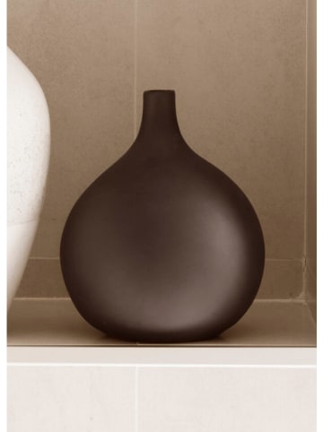 Zelected by Houze Vase "Ebony" in Braun - (H)18 cm