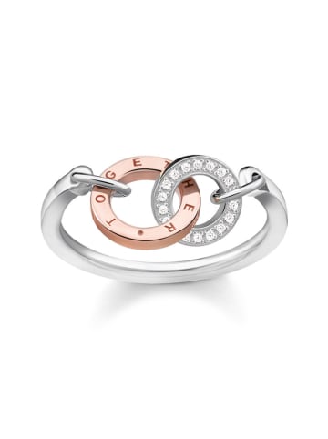 Thomas Sabo Zilveren ring met edelstenen