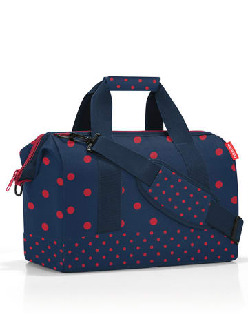Reisenthel Weekender "Allrounder M" in Dunkelblau/ Rot - (B)40 x (H)33,5 x (T)24 cm
