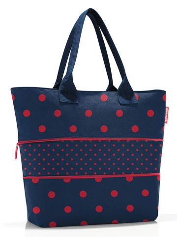 Reisenthel Shopper bag "E1" w kolorze granatowo-czerwonym - 50 x 26,5 x 16,5 cm