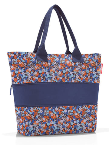 Reisenthel Shopper bag "E1" w kolorze granatowym ze wzorem - 50 x 26,5 x 16,5 cm