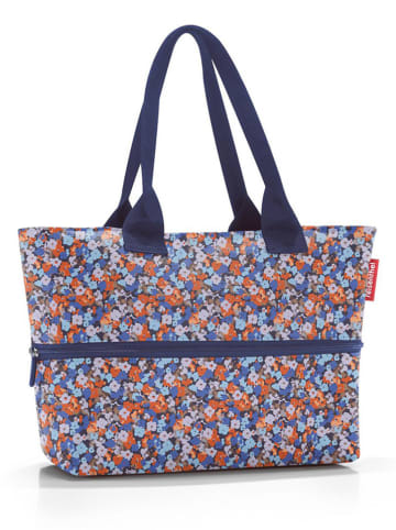 Reisenthel Shopper bag "E1" w kolorze granatowym ze wzorem - 50 x 26,5 x 16,5 cm