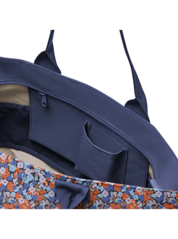 Reisenthel Shopper bag "E1" w kolorze granatowym ze wzorem - 50 x 26,5 x 16,5 cm