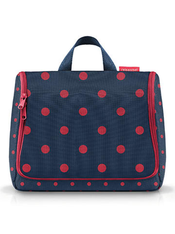 Reisenthel Toilettas "XL" donkerblauw/rood - (B)28 x (H)25 x (D)10 cm