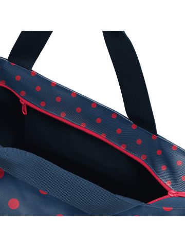 Reisenthel Shopper bag "M" w kolorze granatowo-czerwonym - 51 x 30,5 x 26 cm
