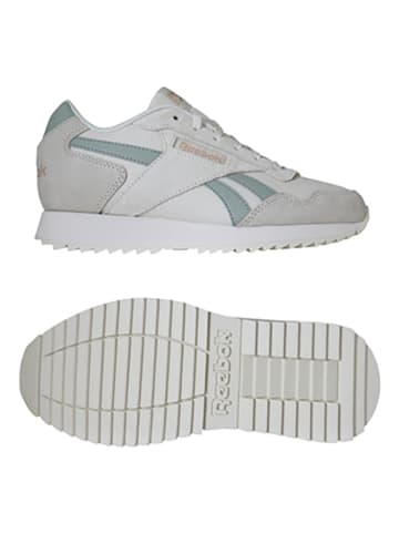 Reebok Leder-Sneakers "Classic" in Grau/ Weiß
