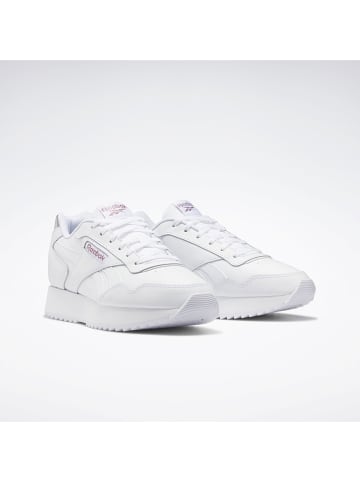Reebok Leder-Sneakers "Classic" in Weiß/ Rosa