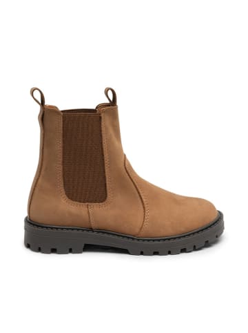 bisgaard Leder-Chelsea-Boots in Hellbraun